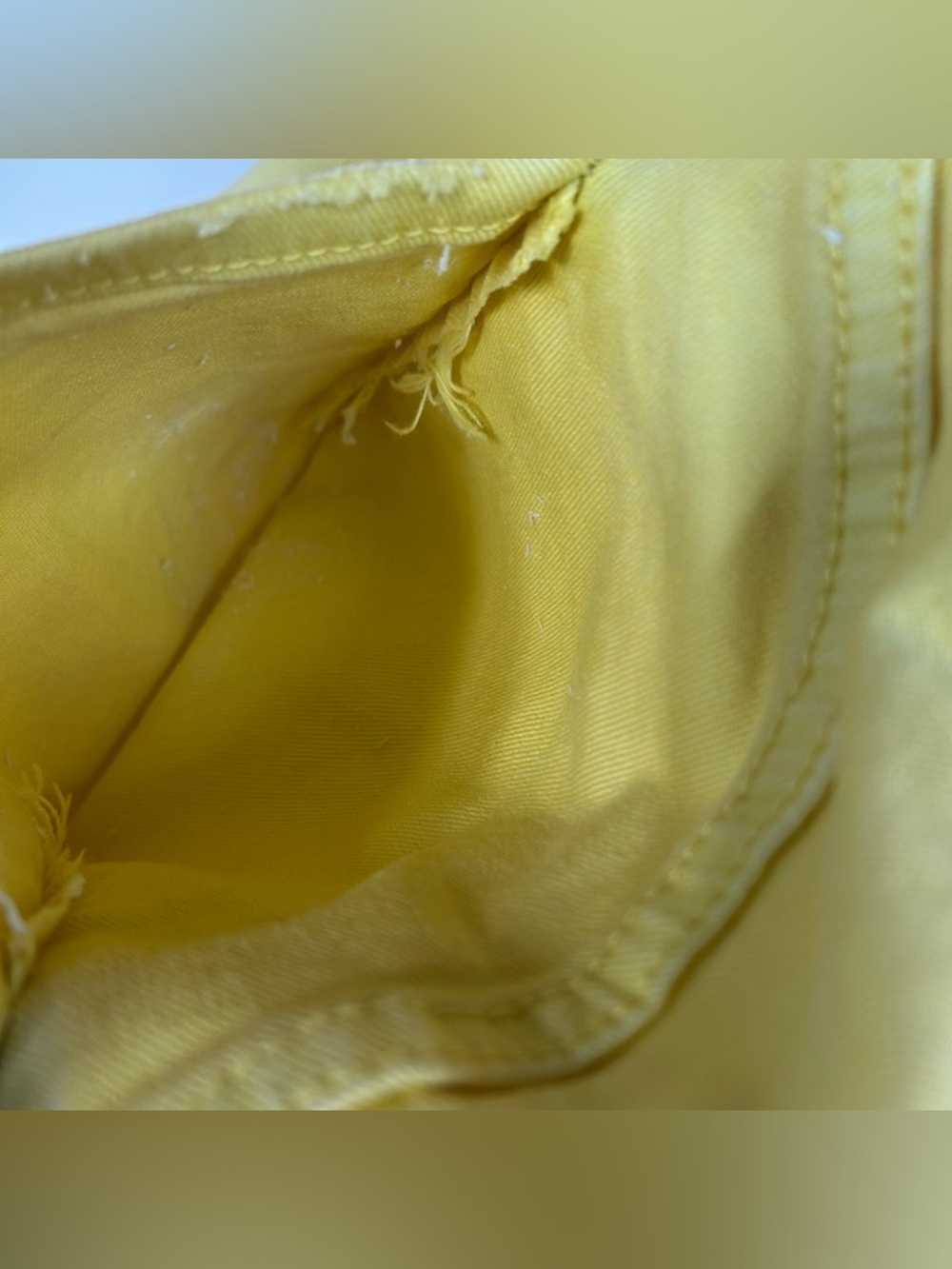 Kut From The Kloth Women’s Size 12 Jane High Rise Shorts Jean Yellow Denim #2411 - Picture 10 of 11